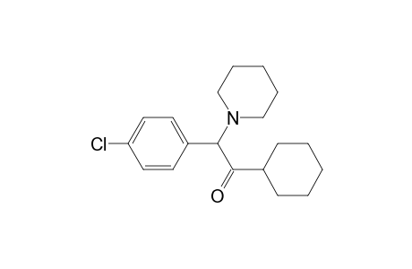 Ethanone, 2-(4-chlorophenyl)-1-cyclohexyl-2-(1-piperidinyl)-