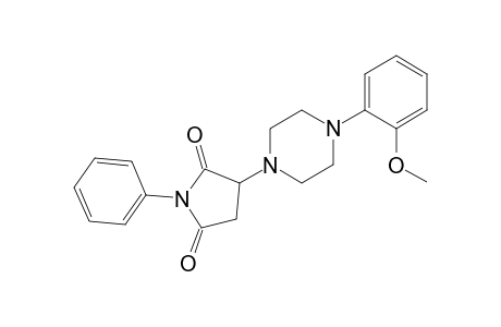 2,5-Pyrrolidinedione, 3-[4-(2-methoxyphenyl)-1-piperazinyl]-1-phenyl-