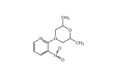 2,6-dimethyl-4-(3-nitro-2-pyridyl)morpholine