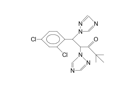 4,4-Dimethyl-1,2-bis(1,2,4-triazolyl-1)-1-(2,4-dichloro-phenyl)-3-pentanone