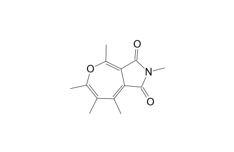 2,4,6,7,8-Pentamethyl-1H-oxepino[3,4-c]pyrrole-1,3(2H)-dione (or its benzene oxide tautomer)