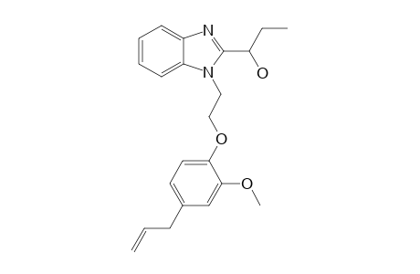 1-(1-{2-[2-methoxy-4-(prop-2-en-1-yl)phenoxy]ethyl}-1H-1,3-benzodiazol-2-yl)propan-1-ol