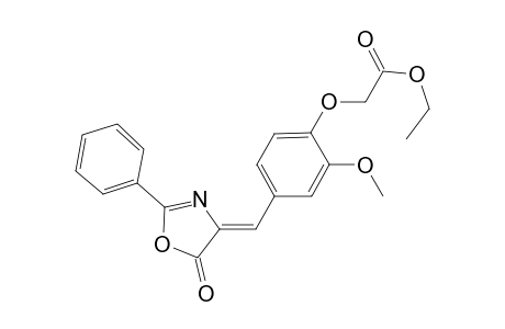 ethyl {2-methoxy-4-[(Z)-(5-oxo-2-phenyl-1,3-oxazol-4(5H)-ylidene)methyl]phenoxy}acetate