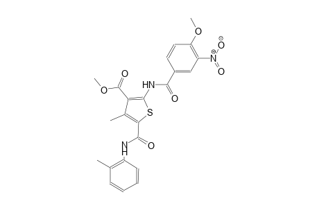 methyl 2-[(4-methoxy-3-nitrobenzoyl)amino]-4-methyl-5-(2-toluidinocarbonyl)-3-thiophenecarboxylate