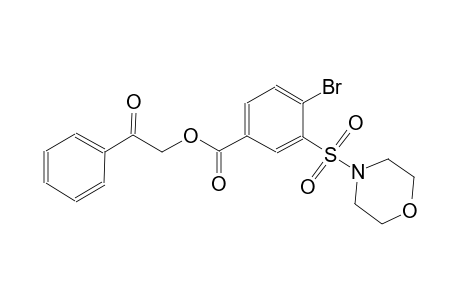 benzoic acid, 4-bromo-3-(4-morpholinylsulfonyl)-, 2-oxo-2-phenylethyl ester