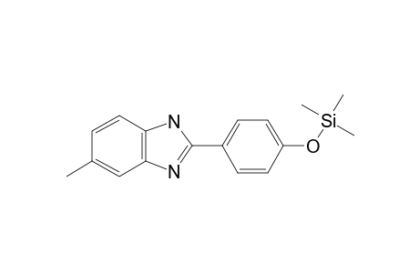 4-(5-Methyl-1H-benzimidazol-2-yl)phenol, tms derivative