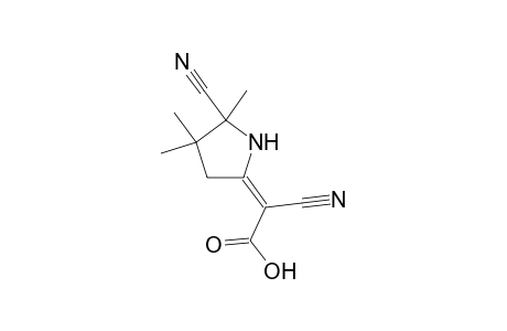 Cyano-(5-cyano-4,4,5-trimethyl-pyrrolidin-2-ylidene)-acetic acid