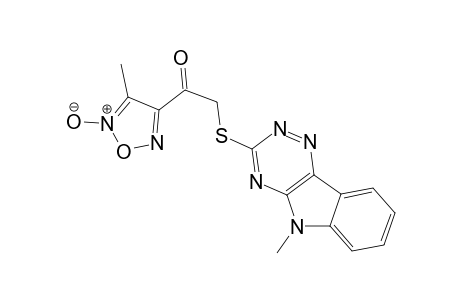 ethanone, 1-(4-methyl-5-oxido-1,2,5-oxadiazol-3-yl)-2-[(5-methyl-5H-[1,2,4]triazino[5,6-b]indol-3-yl)thio]-