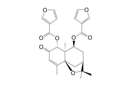 1.alpha.,9.beta.-Difuranoyloxy-2-oxo-3-enedihydro-.beta.-agarofuran