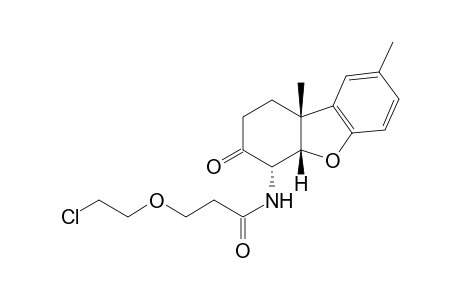 3-(2-CHLOROETHOXY)-N-(8,9bbeta-DIMETHYL-1,2,3,4,4abeta,9b-HEXAHYDRO-3-OXO-4alpha-DIBENZOFURANYL)PROPIONAMIDE