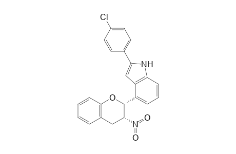 (2R,3R,4S)-2-(4-Chlorophenyl)-4-indolyl-3-nitrochroman