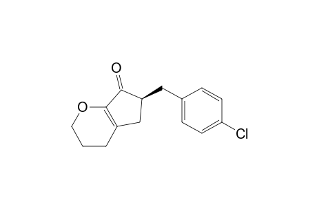 (S)-6-(4-Chlorobenzyl)-3,4,5,6-tetrahydrocyclopenta[b]-pyran-7(2H)-one