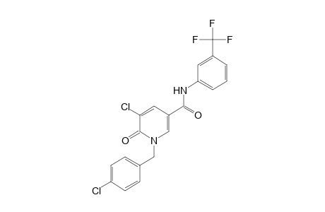 5-CHLORO-1-(p-CHLOROBENZYL)-1,6-DIHYDRO-6-OXO-alpha,alpha,alpha-TRIFLUORO-m-NICOTINOTOLUIDIDE