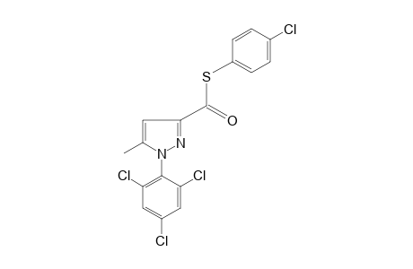 5-methyl-1-(2,4,6-trichlorophenyl)pyrazole-3-carbothioic acid, S-(p-chlorophenyl)ester