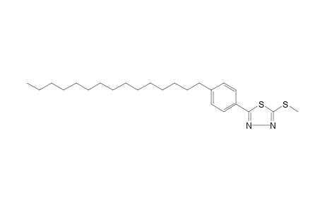 2-(methylthio)-5-(p-pentadecylphenyl)-1,3,4-thiadiazole