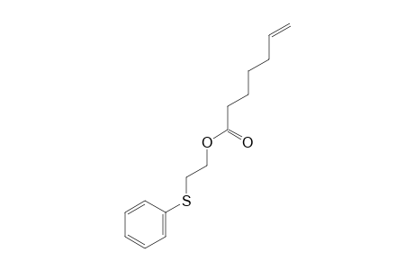 2-(Phenylthio)ethyl hept-6-enoate