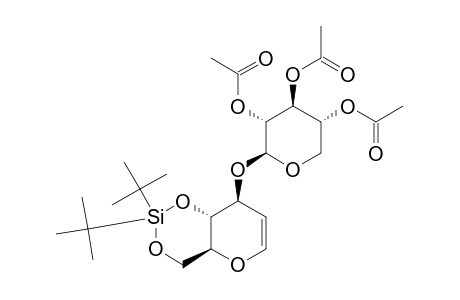 O-(2,3,4-TRI-O-ACETYL-BETA-D-XYLOPYRANOSYL)-(1->3)-1,5-ANHYDRO-4,6-O-DI-TERT.-BUTYLSILANDIYL-2-DEOXY-D-ARABINO-HEX-1-ENITOL