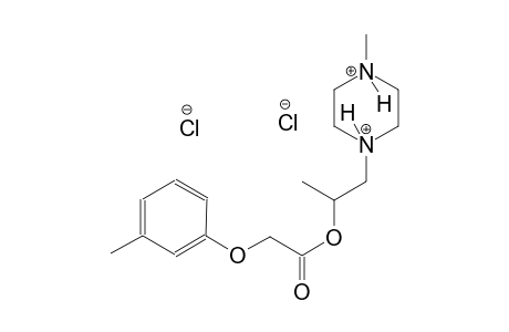 1-methyl-4-(2-{[(3-methylphenoxy)acetyl]oxy}propyl)piperazinediium dichloride