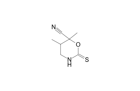 5,6-Dimethyl-2-thioxo-1,3-oxazinane-6-carbonitrile