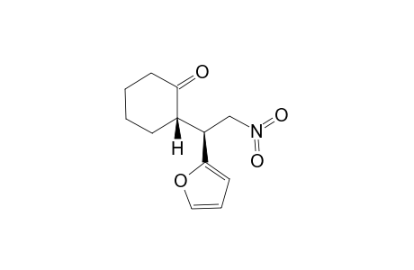 (2S)-2-[(1S)-1-(2-furanyl)-2-nitroethyl]-1-cyclohexanone