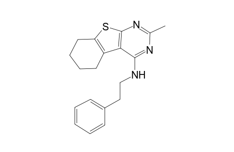 benzo[4,5]thieno[2,3-d]pyrimidin-4-amine, 5,6,7,8-tetrahydro-2-methyl-N-(2-phenylethyl)-