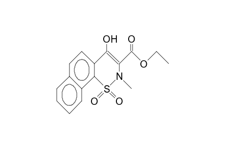 4-Hydroxy-2-methyl-2H-naphtho(2,1-E)-1,2-thiazine-3-carboxylic acid, ethyl ester 1,1-dioxide