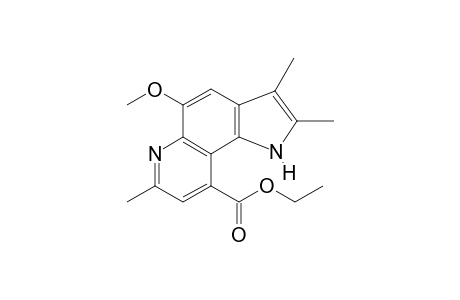9-Ethoxycarbonyl-5-methoxy-2,3,7-trimethyl-1H-pyrrolo[2,3-f]quinoline