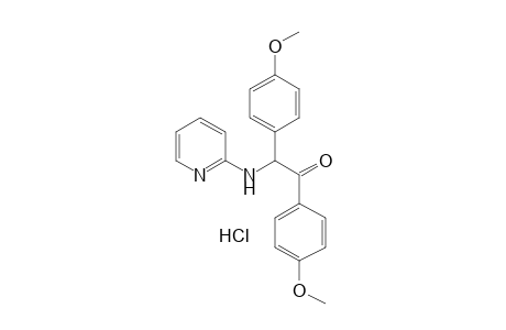 4'-methoxy-2-(p-methoxyphenyl)-2-[(2-pyridyl)amino]acetophenone, monhydrochloride