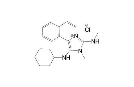 1-(Cyclohexylamino)-2-methyl-3-(methylamino)-2H-imidazo[5,1-a]isoquinolinium Chloride