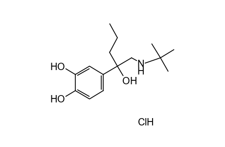 alpha-[(Tert-butylamino)methyl]-3,4-dihydroxy-alpha-propylbenzyl alcohol, hydrochloride