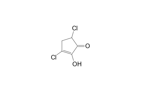 2-Cyclopenten-1-one, 3,5-dichloro-2-hydroxy-