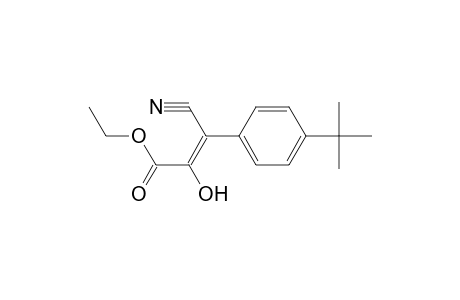 Acrylic acid, 3-(4-tert-butylphenyl)-3-cyano-2-hydroxy-, ethyl ester