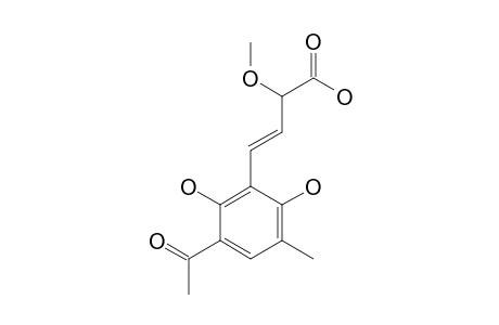 (3E)-4-(3'-ACETYL-2',6'-DIHYDROXY-5'-METHYLPHENYL)-2-METHOXYBUT-3-ENOIC-ACID