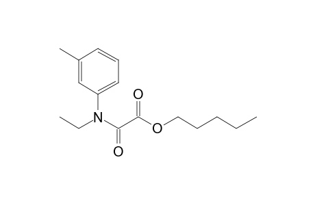 Oxalic acid, monoamide, N-ethyl-N-(3-methylphenyl)-, pentyl ester