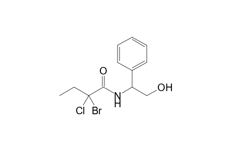 N-(2'-Hydroxy-1'-phenylethyl)-2-bromo-2-chlorobutanamide