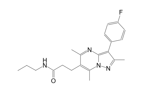 pyrazolo[1,5-a]pyrimidine-6-propanamide, 3-(4-fluorophenyl)-2,5,7-trimethyl-N-propyl-