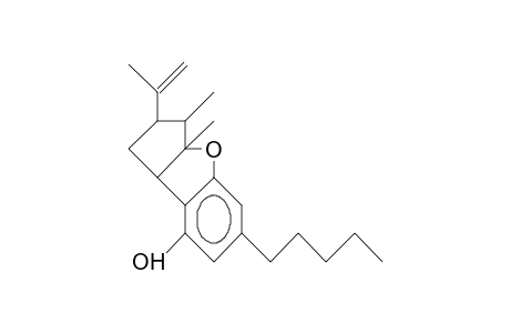 8-Hydroxy-3,3a-dimethyl-2-(1-methyl-vinyl)-6-pentyl-2,3,3a,8b-tetrahydro-cyclopenta(B)benzofuran