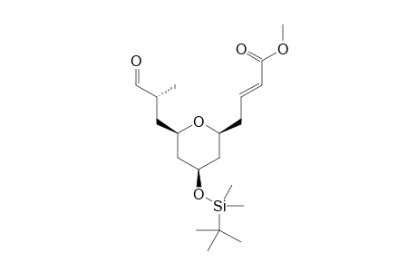 Methyl (E)-4-((2S,4R,6R)-4-((tert-butyldimethylsilyl)oxy)-6-((R)-2-methyl-3-oxopropyl)tetrahydro-2H-pyran-2-yl)but-2-enoate