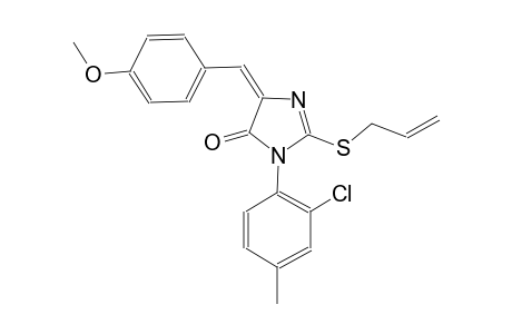 4H-imidazol-4-one, 3-(2-chloro-4-methylphenyl)-3,5-dihydro-5-[(4-methoxyphenyl)methylene]-2-(2-propenylthio)-, (5E)-