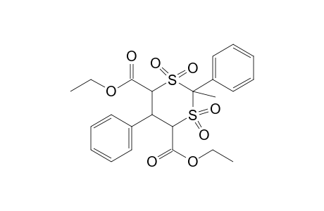 2,5-diphenyl-2-methyl-m-dithiane-4,6-dicarboxylic acid, diethyl ester, 1,1,3,3-tetraoxide