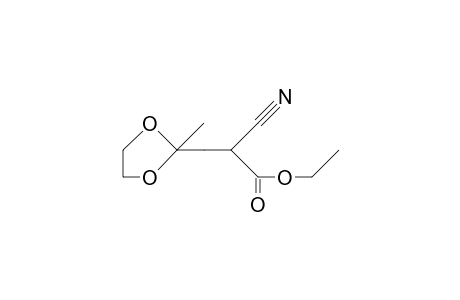 alpha-CYANO-2-METHYL-1,3-DIOXOLANE-2-PROPIONIC ACID, ETHYL ESTER