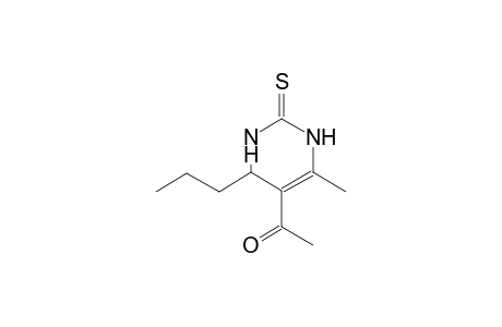 1-(6-Methyl-4-propyl-2-sulfanylidene-3,4-dihydro-1H-pyrimidin-5-yl)ethanone