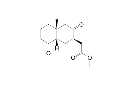 Methyl [(4a.beta.,8a.beta.)-1,2,3,3,4,4a,5,6,7,8,8a-Decahydro-4a-methyl-3,8-dioxo-2.beta.-naphtyl]acetate