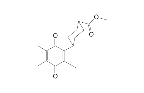 2-[4(a)-(Methoxycarbonyl)cyclohex-(e)-yl]-3,5,6-trimethyl-1,4-benzoquinone