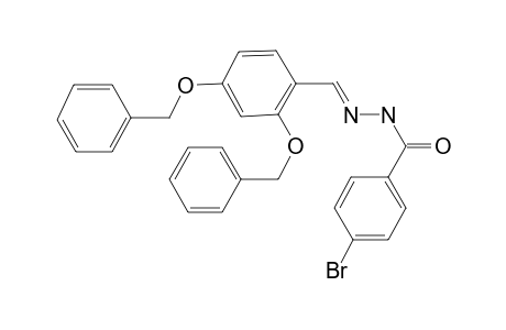 4-Bromobenzenamide, N-(2,4-dibenzyloxybenzylidenamino)-