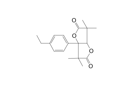 3a-(4-Ethyl-phenyl)-3,3,6,6-tetramethyl-tetrahydro-furo[3,2-b]furan-2,5-dione