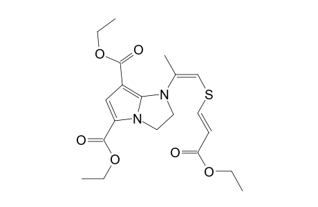 Ethyl (2E,5Z)-6-[5,7-bis(ethoxycarbonyl)-2,3-dihydro-1H-pyrrolo[1,2-a]imidazol-1-yl]-4-thiahepta-2,5-dienoate