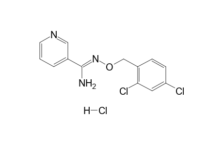 O-(2,4-DICHLOROBENZYL)NICOTINAMIDOXIME, MONOHYDROCHLORIDE