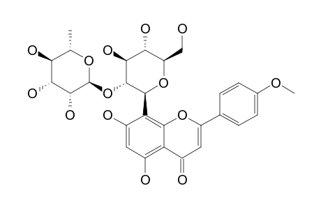 ACACETIN-8-C-NEOHESPERIDOSIDE;ACACETIN-8-C-ALPHA-RHAMNOSYL-(1->2)-BETA-GLUCOPYRANOSIDE;2''-O-ALPHA-RHAMNOSYL-4'-O-METHYLVITEXIN