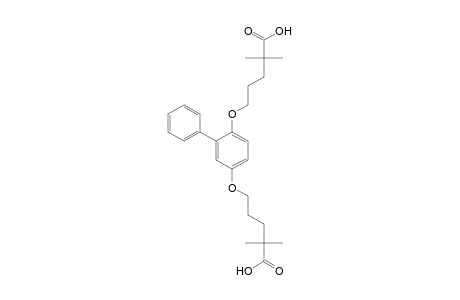 5,5'-[(2-phenyl-p-phenylene)dioxy]bis[2,2-dimethylvaleric acid]